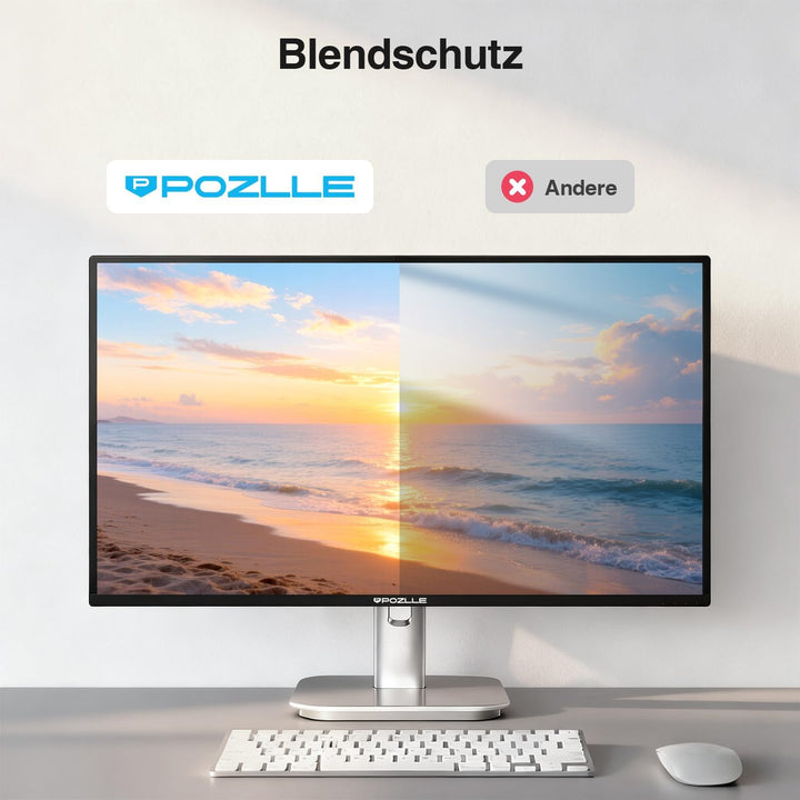 2er-Pack 21.5 Zoll Monitor Blickschutzfolie 16:9 Seitenverhältnis, Anti Blaulichtfilter, Anti Glare,