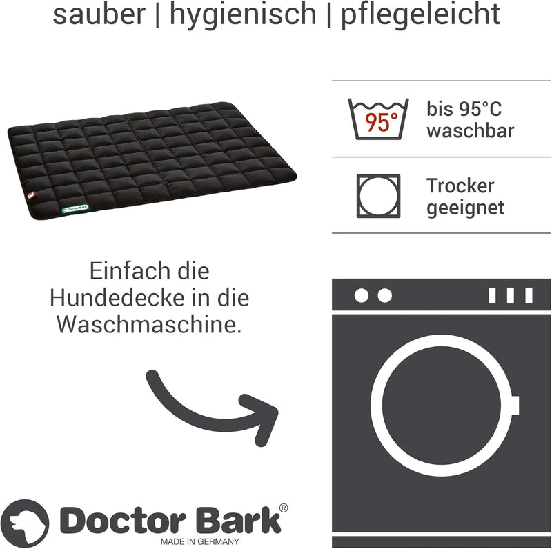 Doctor Bark Hundedecke - weiche, hochwertige Hundematte für grössere Hunde, robuste Indoor - Outdoor
