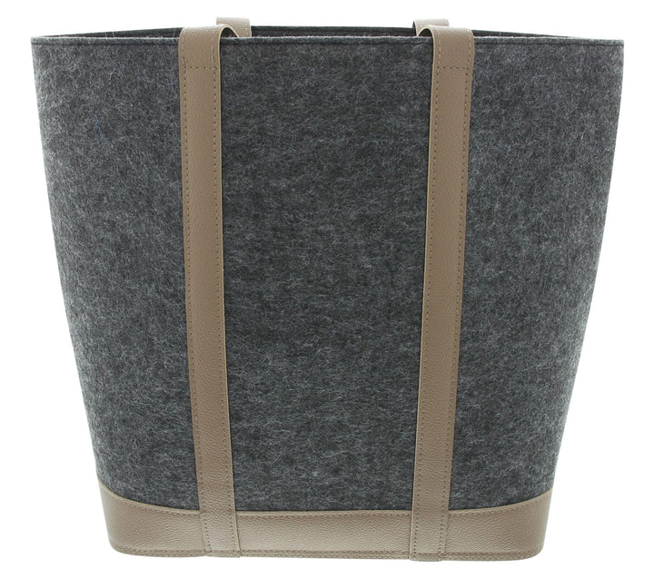 FRANK FLECHTWAREN Tasche Grand, Filz, Kunstleder Masse: 34 x 15 x 48 cm, GH 55 cm, Robust und strapa