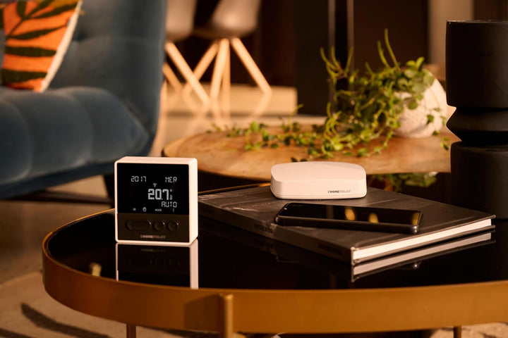 Home Pilot - Smart Thermostat Classic mit Receiver. Energie sparen | Sprachsteuerung | Programmierun