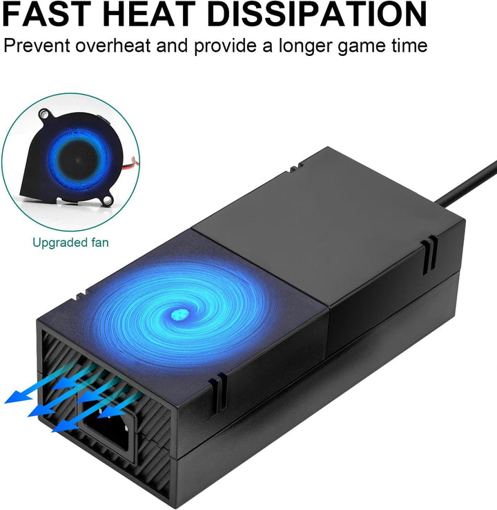 Netzteil für Xbox One, Xbox One Power Supply Brick Stromkabel Ersatzladegerät für Microsoft Xbox One