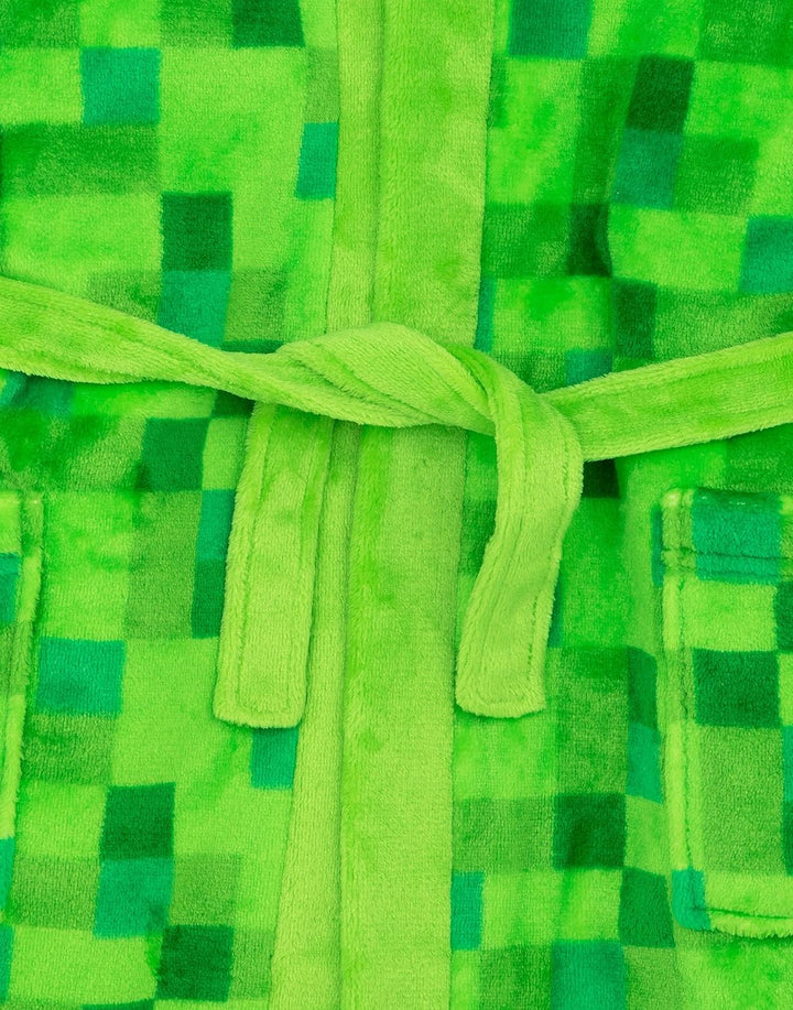 Minecraft-Dressingkleid Pixelated Creeper Gamer Geschenk Jungen Bademantel 13-14 Jahre Grã¼n, 13-14