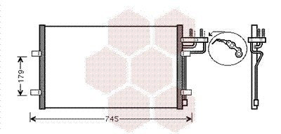 VAN WEZEL 18005367 Kondensator, Klimaanlage