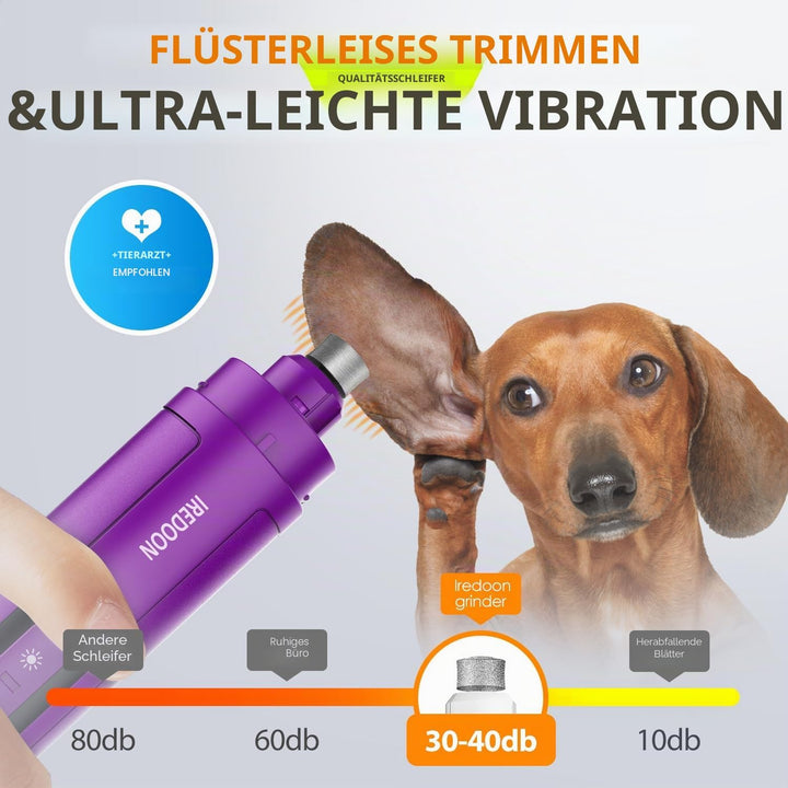 Profi Krallenschleifer für Hunde 3-Gang Mit 4 LED-Leuchten – Neuester Krallenschleifer Mit Leistungs