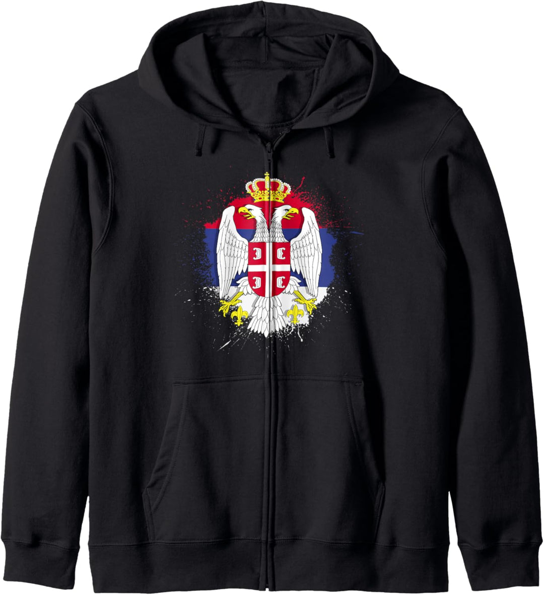 Serbien Geschenk für Flagge Herren Belgrad Zagreb Kapuzenjacke