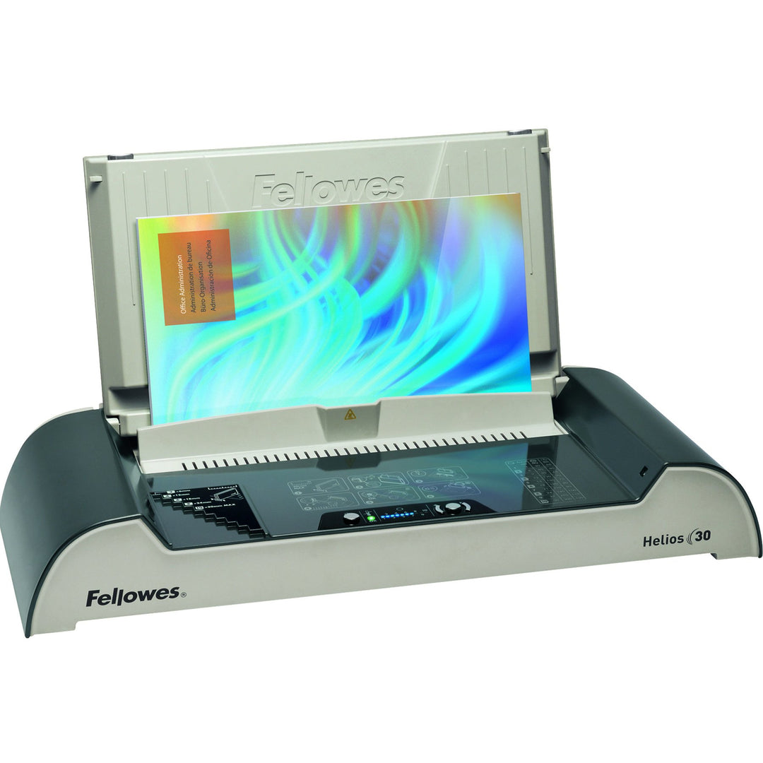 Fellowes 5641001 Büro Thermobindegerät Helios 30 platin/schwarz Single 300 Blatt, Single 300 Blatt