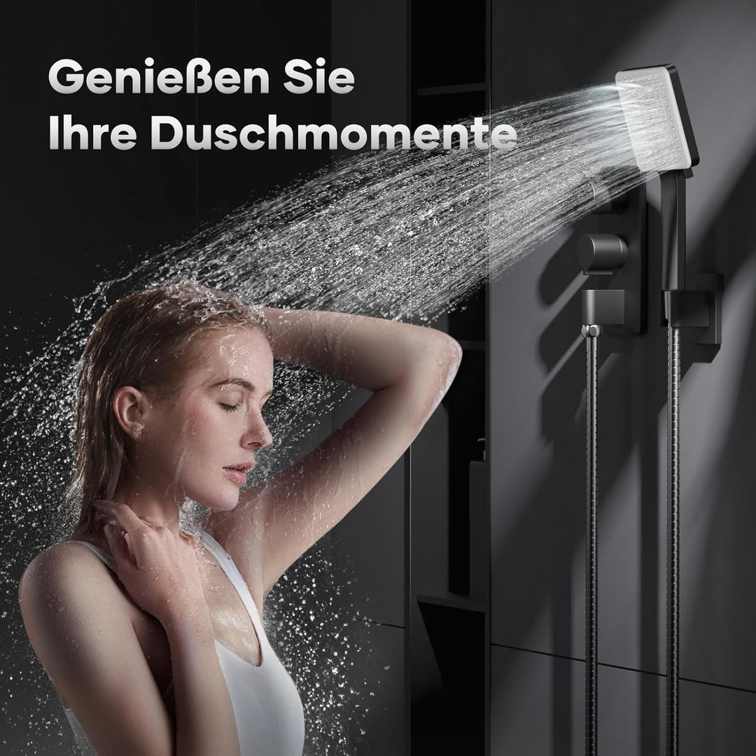 VOXON Duschkopf Regendusche, Handbrause Duschbrause Gross, Duschkopf Wassersparend Hochdruck, Einhan