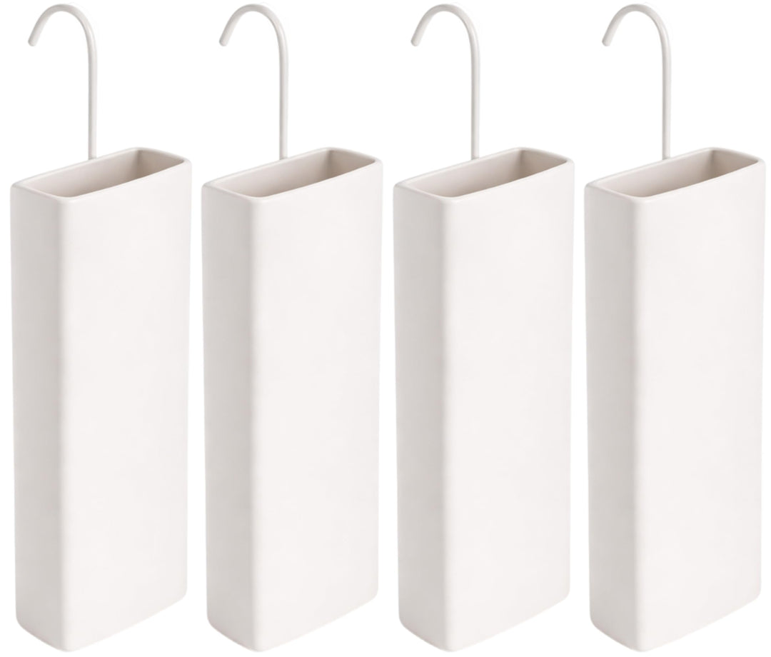 Luftbefeuchter für Heizung Set inkl. Haken - Keramik Wasserverdunster - weiss beige - Wasserverdunst