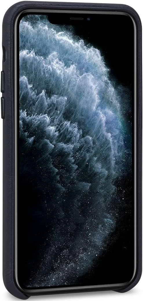 STILGUT Handyhülle kompatibel mit iPhone 11 Pro Hülle mit Kartenfach, Case aus Leder, Kartenhülle -