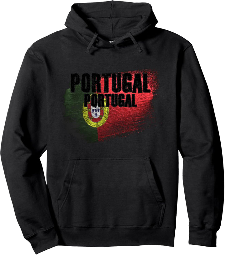 Portugal, Portugiesische Flagge Grunge Pullover Hoodie