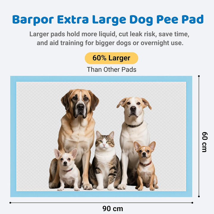 Trainingspads für Hunde 60x90cm – 40 Stück Extra Grosse PIPI Matten, Super Saugfähig & Auslaufsicher