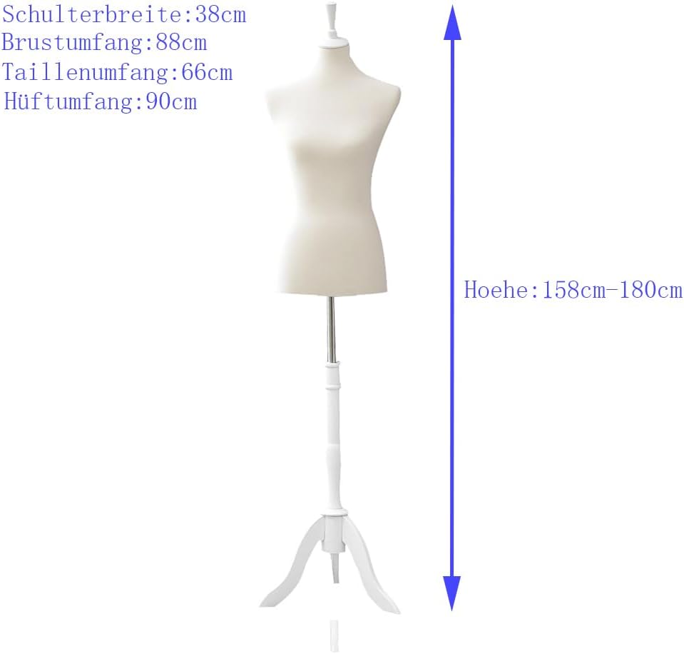 Loywe Schneiderpuppe Schaum Weiblich Schaufensterpuppe Damenbüste Schneiderbüste kleiderpuppe Nähen