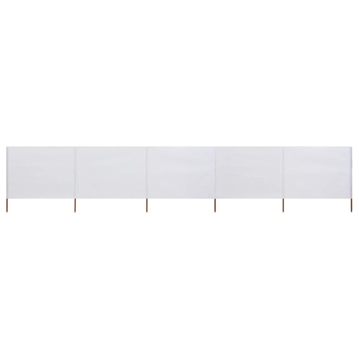 Homgoday 5 Paneele Windschutz Stoff 600x160cm Sand Weiss Camping Windschutz Blocker Windblocker Gart