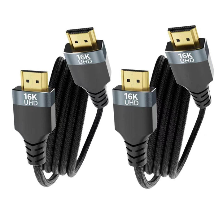 Lang HDMI 2.2 Kable 2 Pack 2M,96Gbit/s High Speed HDMI Kabel | 16K@60Hz,8K@240Hz,4K@480Hz | eARC,HDR