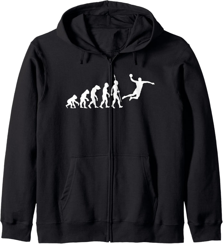 Handball Spieler Evolution Sport Handballspieler Handballer Kapuzenjacke