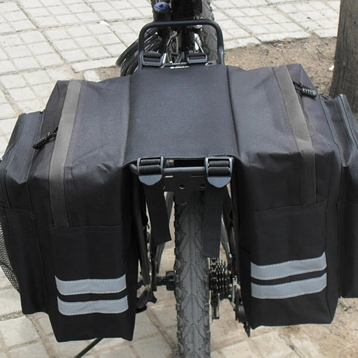 Fahrrad-Satteltasche, 30 l, grosses Fassungsvermögen, Fahrradträgertasche, wasserdicht, doppelseitig