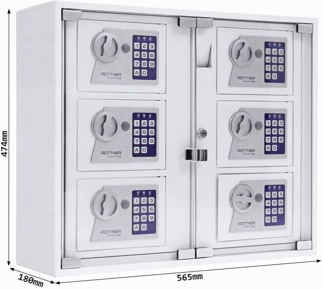 Profirst Schlüsselausgabe Partras 6000 Outdoor Elektronikschloss weiss Kunststoffscheibe (HxBxT) 474