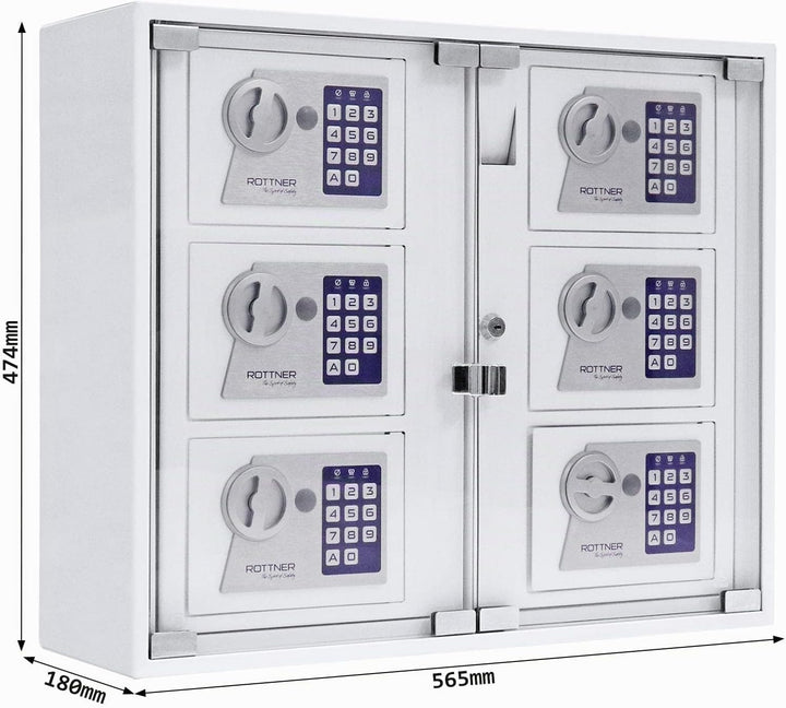 Profirst Schlüsselausgabe Partras 6000 Outdoor Elektronikschloss weiss Kunststoffscheibe (HxBxT) 474