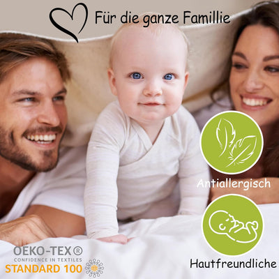 PinkZebra Baby- & Kinderbettwäsche: Decke 100 x 135 cm + Kissen 40 x 60 cm, Babybettwäsche für Mädch