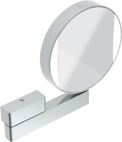 Emco Universal LED Kosmetik- und Rasierspiegel am Flexarm, runder Kosmetikspiegel mit Beleuchtung zu