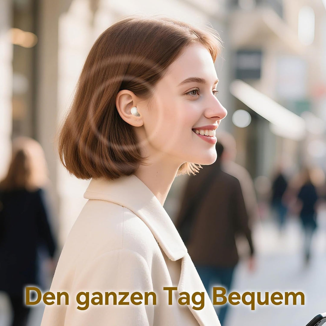 2 Paar Mini Unsichtbare Kopfhörer Kabellos Bluetooth für Kleine Ohren Schlafkopfhörer Seitenschläfer