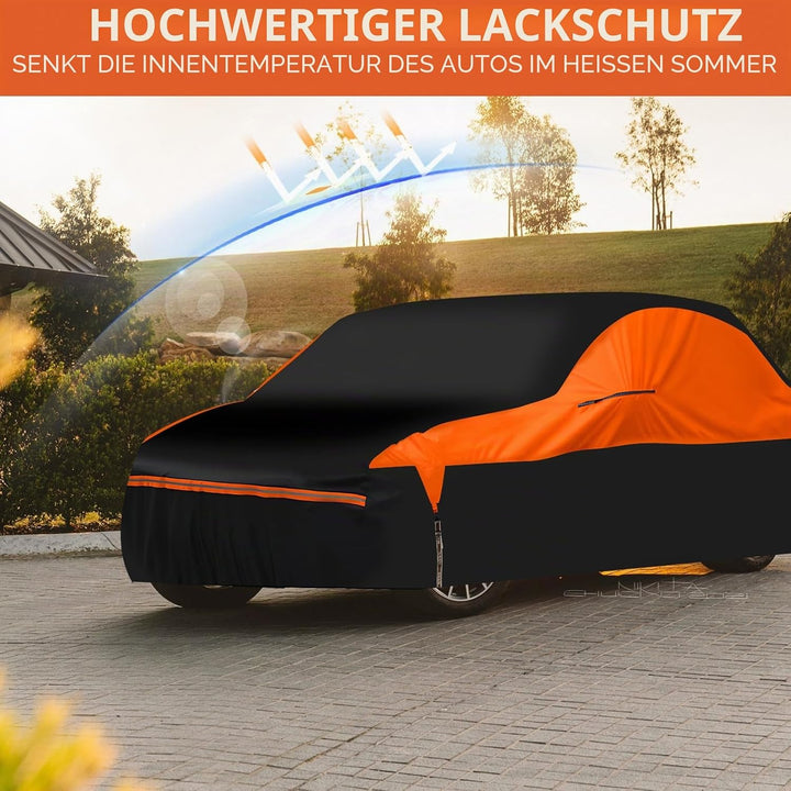 Volle Autoabdeckung für Mercedes Benz GLK 2009-2015, 6 Schichten wetterfeste Autoabdeckung für draus