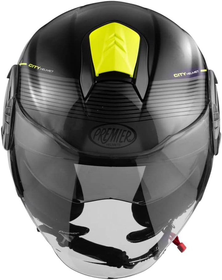 Premier Unisex-Adult Cool Evo Helm, XS Schwarz Und Gelb