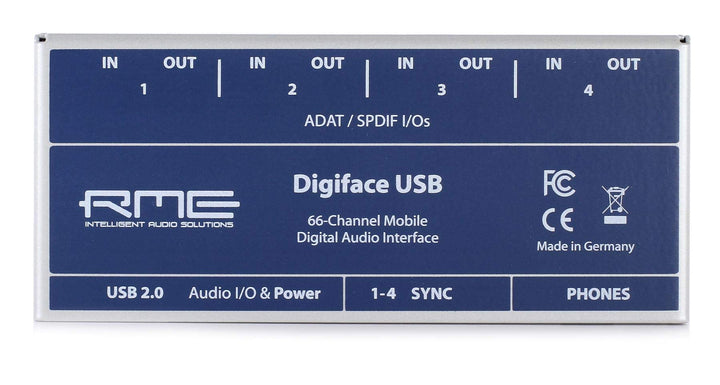 RME Digiface USB USB Digital Audio Interface mit 4 optischen Eingängen/Ausgängen und Bus Power, 32"/