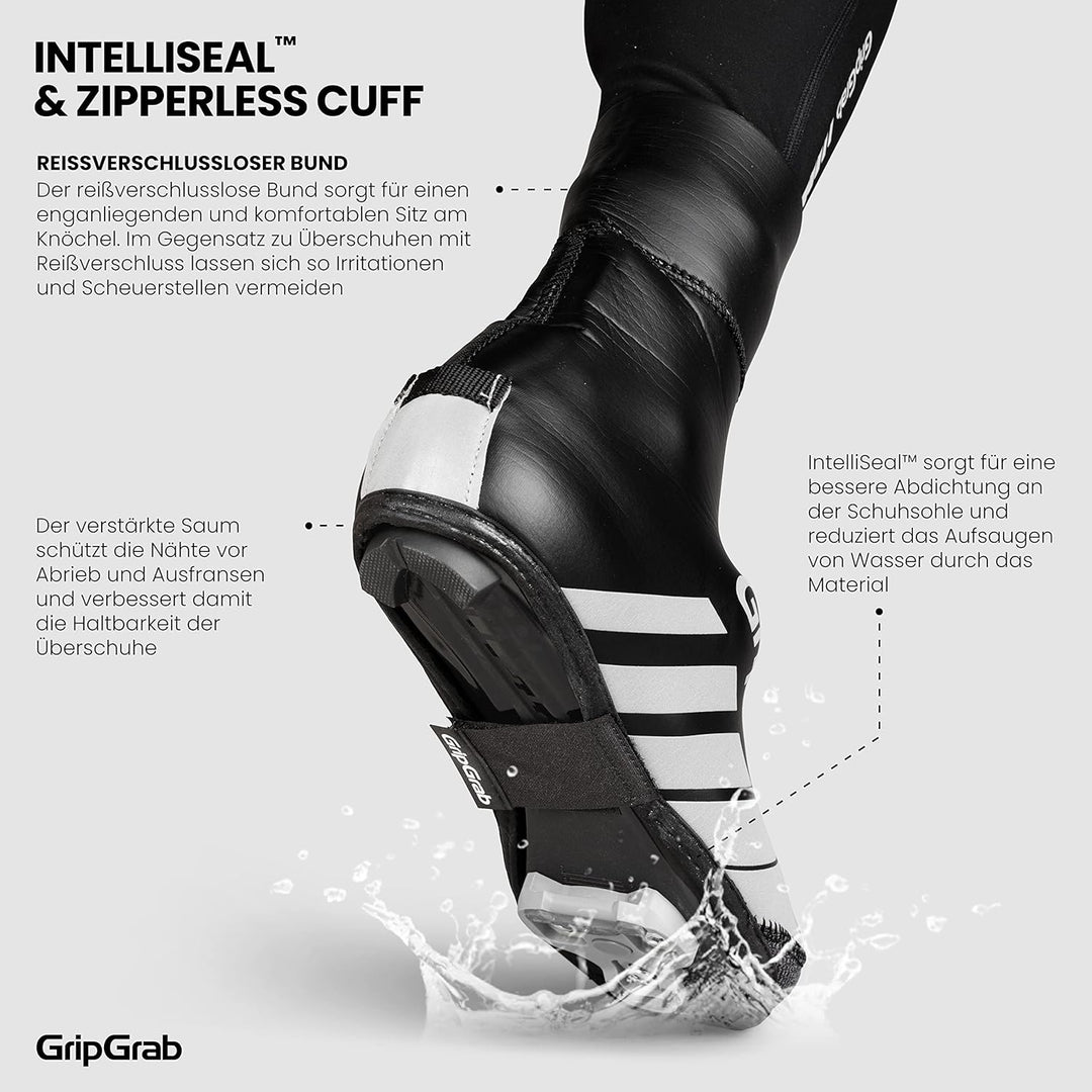 GripGrab RaceThermo Winter Rennrad Neopren Überschuhe wasserdichte Warme Reissverschlusslose Thermo