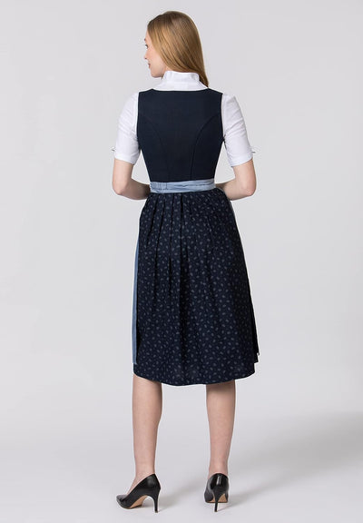 Stockerpoint Damen Dirndl Sieglinde Kleid für besondere Anlässe 40 Nachtblau, 40 Nachtblau