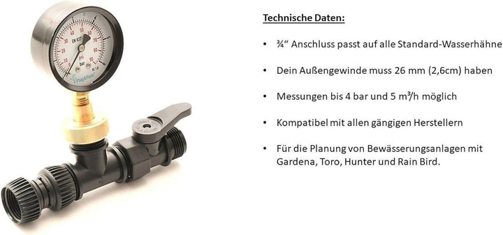 Plug&Rain DVS Beregnung Messgerät: Wie viele Regner an die Gartenbewässerung? Bewässerung für deinen