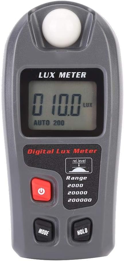 TOPINCN Handheld Digital Electronic Luxmeter Lichtmesser Illuminometer Photometer mit 200.000