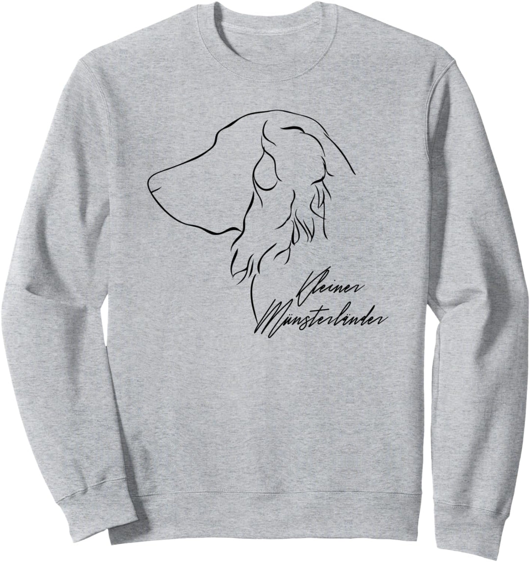 Kleiner Münsterländer Profil Hunderasse Hund Jagdhunde Sweatshirt