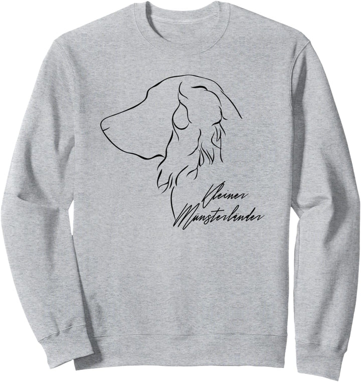Kleiner Münsterländer Profil Hunderasse Hund Jagdhunde Sweatshirt