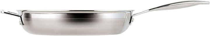 Le Creuset Antihaftbeschichtete Bratpfanne mit Gegengriff aus 3-ply Edelstahl, Ø 30 cm, Für alle Her