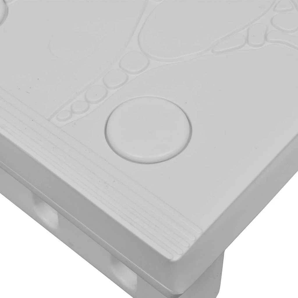 vidaXL Whirlpooltreppe Weiss Whirlpool Einstiegstreppe Einstiegshilfe Treppe, Weiss