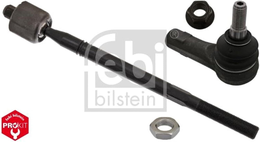 febi bilstein 37206 Spurstange mit Endstück, Mutter und Sicherungsmutter , 1 Stück Vorderachse recht