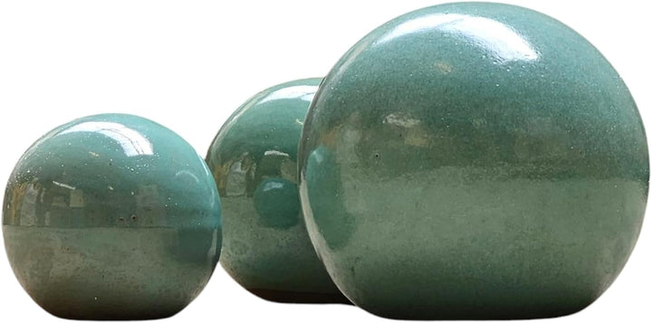 Teramico Dekokugel Gartenkugel glasiert -Blau, Grün, Anthrazit, Türkis, Aqua- sehr hochwertig frostf