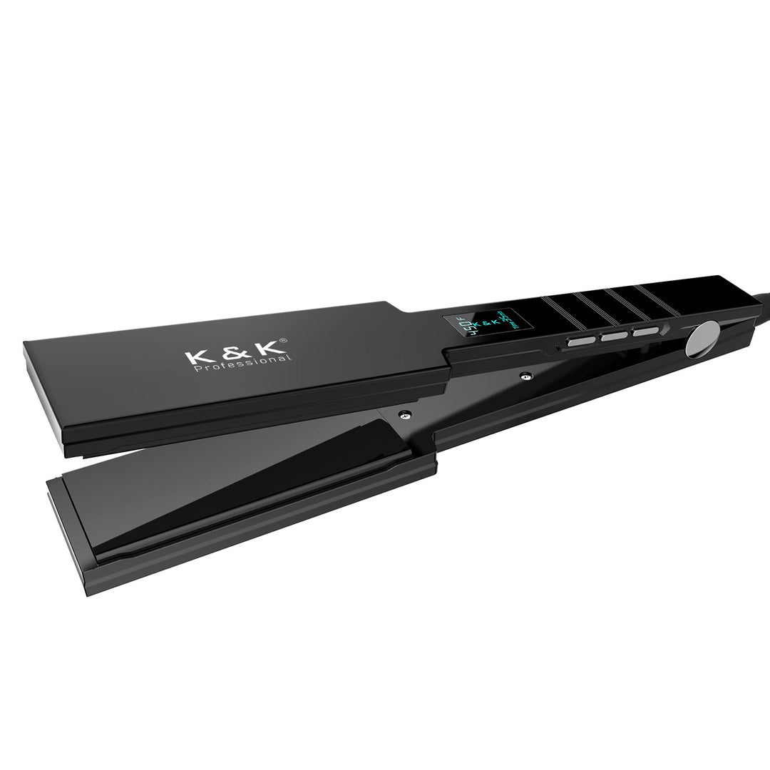 K&K Extra Breit Glätteisen 45mm Breites 3D Schwebendes Keramikbeschichtung Platten Haarglätter 50-23