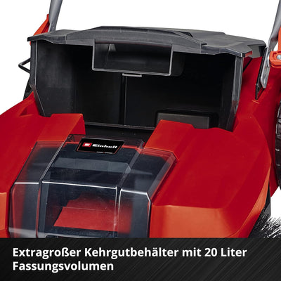 Einhell Akku-Kehrmaschine TE-SW 18/610 Li (20 L Schmutzbehälter, 61 cm Arbeitsbreite, Parkposition,