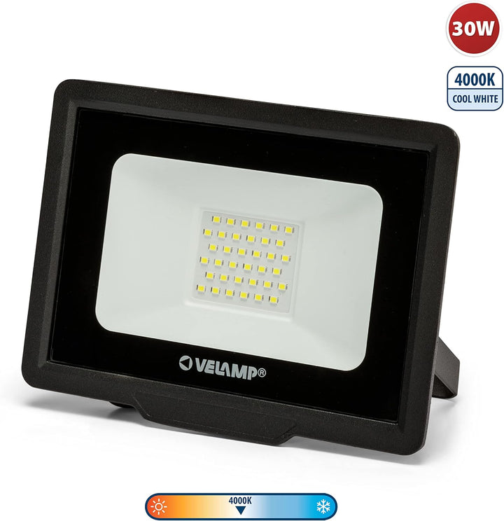 Velamp PADLIGHT5, SMD LED-Strahler, 30W IP65, schwarz 4000K, 30W