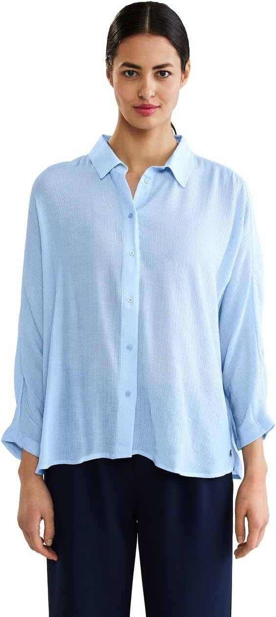 Street One Damen Langarmbluse 40 Original Blue, 40 Original Blue