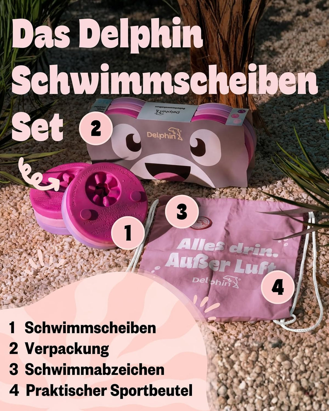 I TÜV geprüfte Schwimmlernhilfe für Kinder 1–8 Jahre I Sicherer Auftrieb ohne Luftverlust I Sofort e