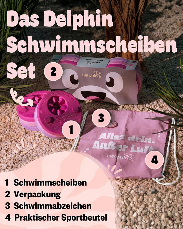 I TÜV geprüfte Schwimmlernhilfe für Kinder 1–8 Jahre I Sicherer Auftrieb ohne Luftverlust I Sofort e