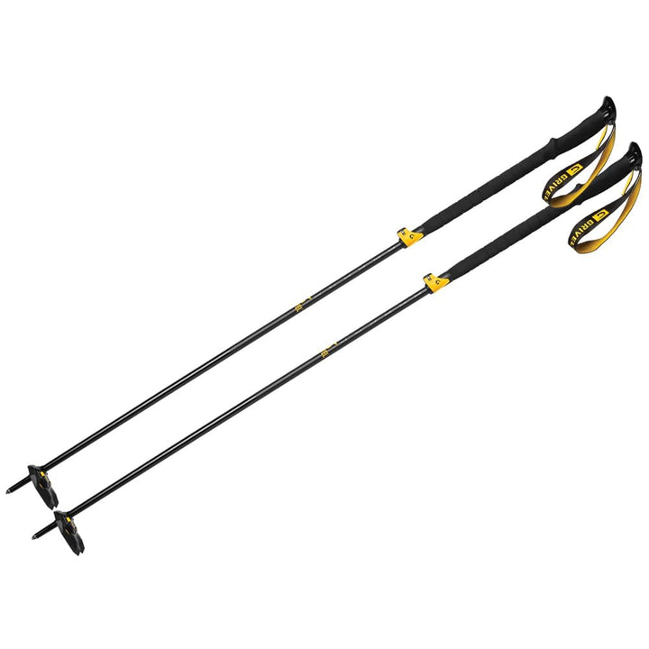 Grivel Ski Tour Vario Pole Schwarz - Längenverstellbarer Aluminium Touren Skistock, Grösse 110-140 c