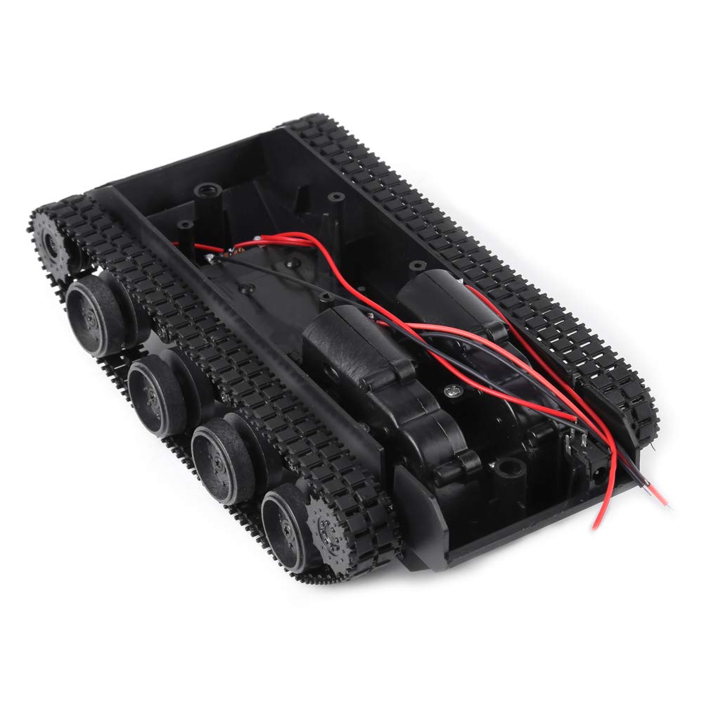 Walfront Leichte Stoss absorbiert Kunststoff Roboter Tank Chassis Smart Auto Plattform DIY Kit mit 1
