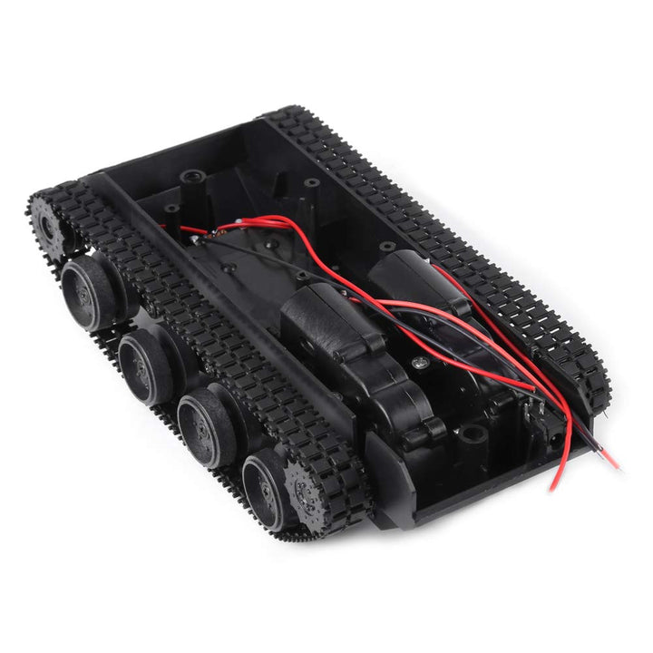 Walfront Leichte Stoss absorbiert Kunststoff Roboter Tank Chassis Smart Auto Plattform DIY Kit mit 1