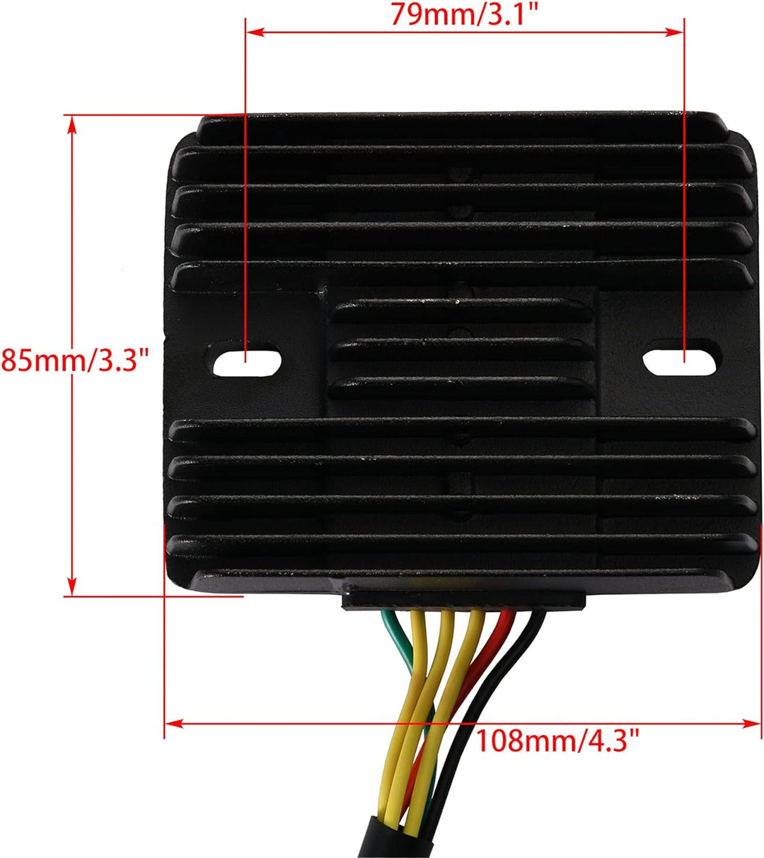 WOOSTAR 6 Draht 12V DC Spannungsregler Gleichrichter Ersatz für Helix CN250 VOG Jonway 250ccm 260ccm