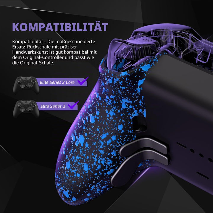 eXtremeRate Rückgehäuse Case für Xbox Elite Series 2 Controller, DIY-Ersatz Back Shell Cover Rücksei