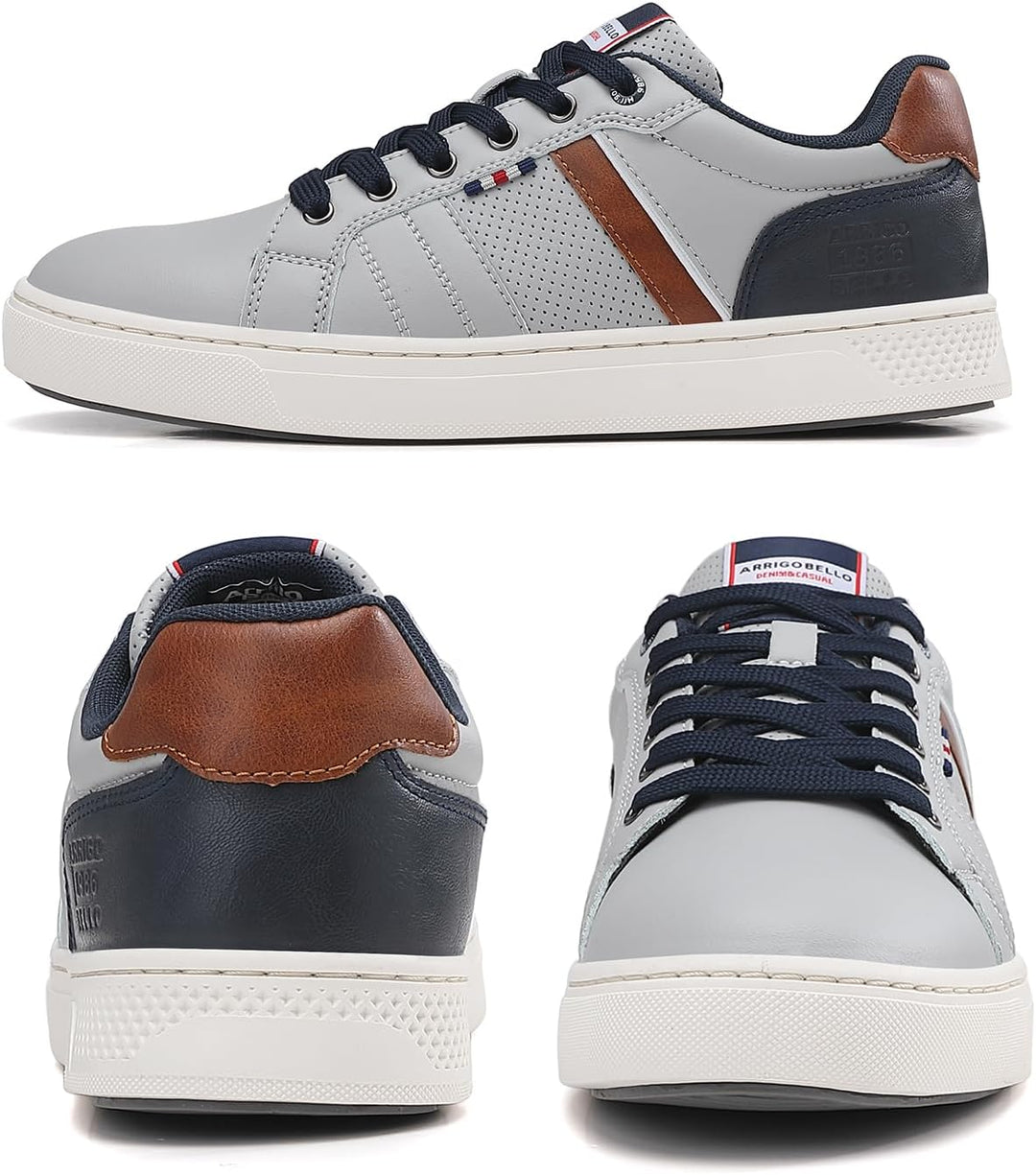 ARRIGO BELLO Herren Freizeitschuhe Schuhe Sneakers Wanderschuhe Leders Laufschuhe Leichtgewicht Outd
